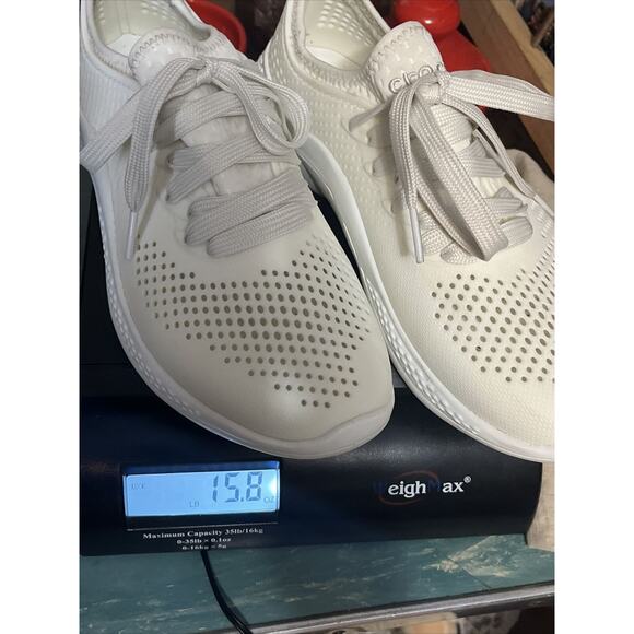 Crocs LiteRide Pacer Cream 205234 Casual Comfort Shoes Women Size 6 - Picture 13 of 13